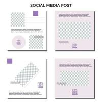 abstrait carré Contexte modifiable Publier social médias bannière modèle Ventes ensemble pastel couleur. promo remise marque couverture conception vecteur