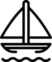 vecteur illustration de bateau icône