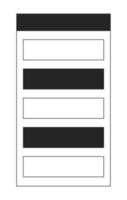Couleur palette plat monochrome isolé vecteur objet. modifiable noir et blanc ligne art dessin. Facile contour place illustration pour la toile graphique conception