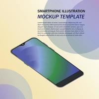 illustration de smartphone pour modèle de maquette vecteur