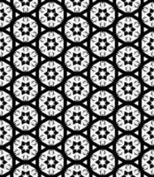 motif abstrait sans couture noir et blanc. arrière-plan et toile de fond. conception ornementale en niveaux de gris. vecteur