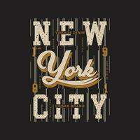 Nouveau york ville, texte cadre, graphique t chemise conception, typographie vecteur, illustration, décontractée style vecteur