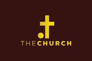 branché et professionnel lettre j église signe Christian et paisible vecteur logo