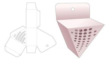 modèle de découpe de boîte d'emballage vecteur