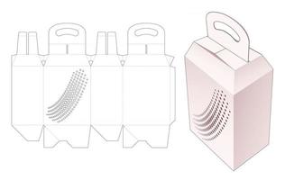 modèle de découpe de boîte d'emballage vecteur