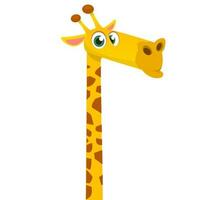 dessin animé marrant girafe. vecteur illustration de africain savane girafe