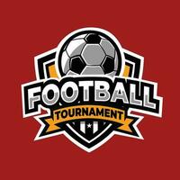 Football tournoi emblème logo. meilleur pour football et sport en relation logo vecteur