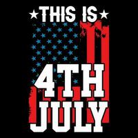 4e juillet indépendant journée T-shirt conception, liberté T-shirt conception vecteur, indépendance journée ancien T-shirt vecteur