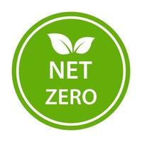 net zéro carbone empreinte icône les émissions gratuit non atmosphère la pollution CO2 neutre timbre pour graphique conception, logo, site Internet, social médias, mobile application, ui vecteur