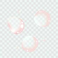 vecteur rose air bulles collection