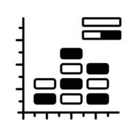 avoir votre mains sur cette créative conçu icône de histogramme graphique, Les données analytique vecteur