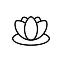 Facile lotus icône. le icône pouvez être utilisé pour sites Internet, impression modèles, présentation modèles, illustrations, etc vecteur