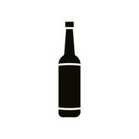 bouteille icône vecteur. bouteille pour l'eau illustration signe. bouteille de de l'alcool symbole ou logo. vecteur