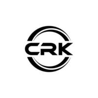 crk logo conception, inspiration pour une unique identité. moderne élégance et Créatif conception. filigrane votre Succès avec le frappant cette logo. vecteur