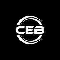 ceb logo conception, inspiration pour une unique identité. moderne élégance et Créatif conception. filigrane votre Succès avec le frappant cette logo. vecteur