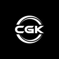 cgk logo conception, inspiration pour une unique identité. moderne élégance et Créatif conception. filigrane votre Succès avec le frappant cette logo. vecteur