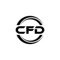 CFD logo conception, inspiration pour une unique identité. moderne élégance et Créatif conception. filigrane votre Succès avec le frappant cette logo. vecteur