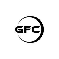 gfc logo conception, inspiration pour une unique identité. moderne élégance et Créatif conception. filigrane votre Succès avec le frappant cette logo. vecteur