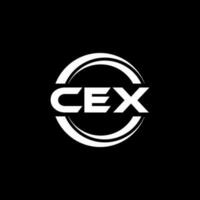 cex logo conception, inspiration pour une unique identité. moderne élégance et Créatif conception. filigrane votre Succès avec le frappant cette logo. vecteur