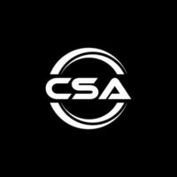 csa logo conception, inspiration pour une unique identité. moderne élégance et Créatif conception. filigrane votre Succès avec le frappant cette logo. vecteur