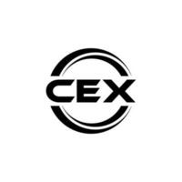 cex logo conception, inspiration pour une unique identité. moderne élégance et Créatif conception. filigrane votre Succès avec le frappant cette logo. vecteur