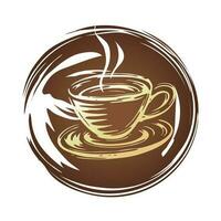 café logo - café magasin logo - minimal logo conception vecteur