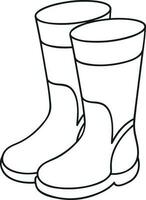 bottes symbole icône vecteur image. illustration de le démarrage chaussure chaussure conception image. eps dix