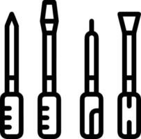 Tournevis réparation icône symbole vecteur image. illustration de le réparer boîte à outils conception image. eps dix