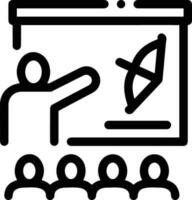 prof icône symbole vecteur image. illustration de le formation affaires école salle de cours icône conception image