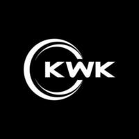 kwk logo conception, inspiration pour une unique identité. moderne élégance et Créatif conception. filigrane votre Succès avec le frappant cette logo. vecteur