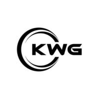 kwg logo conception, inspiration pour une unique identité. moderne élégance et Créatif conception. filigrane votre Succès avec le frappant cette logo. vecteur