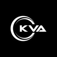 kva logo conception, inspiration pour une unique identité. moderne élégance et Créatif conception. filigrane votre Succès avec le frappant cette logo. vecteur