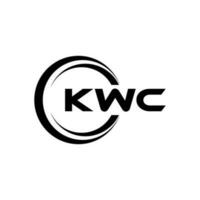 kwc logo conception, inspiration pour une unique identité. moderne élégance et Créatif conception. filigrane votre Succès avec le frappant cette logo. vecteur