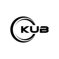 kub logo conception, inspiration pour une unique identité. moderne élégance et Créatif conception. filigrane votre Succès avec le frappant cette logo. vecteur