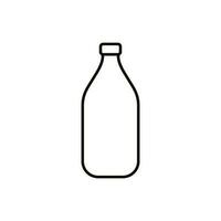 bouteille icône vecteur. bouteille pour l'eau illustration signe. bouteille de de l'alcool symbole ou logo. vecteur