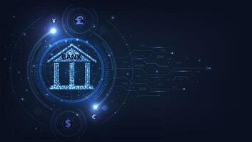 en ligne bancaire et argent transaction concept. vecteur