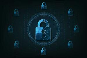 réseau protection et cyber Sécurité concept. vecteur