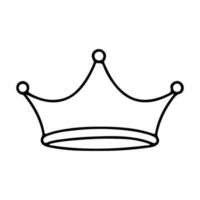 couronne Icônes, couronne symbole, couronne illustration. vecteur