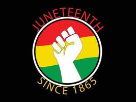 juneteenth gratuit ish puisque 1865 T-shirt, juneteenth ancien chemise, puisque 1865 chemise impression modèle vecteur