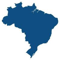 Brésil carte avec administratif Régions. Latin carte. brésilien carte. vecteur