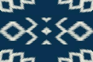 ethnique ikat en tissu modèle géométrique style.africain ikat broderie ethnique Oriental modèle bleu Contexte. abstrait, vecteur, illustration.texture, vêtements, cadre, décoration, tapis, motif. vecteur