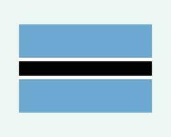 nationale drapeau de botswana. batswana motswana pays drapeau. république de le botswana détaillé bannière. eps vecteur illustration Couper déposer.