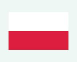 nationale drapeau de Pologne. polonais pays drapeau. république de Pologne détaillé bannière. eps vecteur illustration Couper déposer.