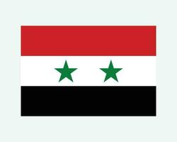 nationale drapeau de Syrie. syrien pays drapeau. syrien arabe république détaillé bannière. eps vecteur illustration Couper déposer.