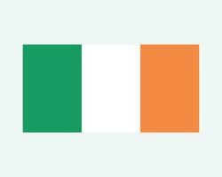 nationale drapeau de Irlande. irlandais pays drapeau. république de Irlande détaillé bannière. eps vecteur illustration Couper déposer.