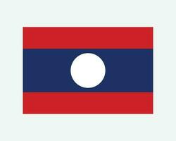 nationale drapeau de Laos. Laotien pays drapeau. lao les gens démocratique république détaillé bannière. eps vecteur illustration Couper déposer.