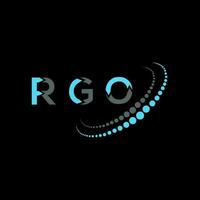 rgo lettre logo Créatif conception. rgo unique conception. vecteur