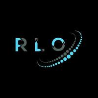 rlo lettre logo Créatif conception. rlo unique conception. vecteur