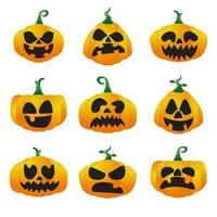 le jack o lanterne citrouille pensionnaire ligne pour Halloween contenu vecteur