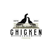 poulet logo, pour rôti poulet restaurant, ferme vecteur, Facile minimaliste conception pour restaurant nourriture affaires vecteur